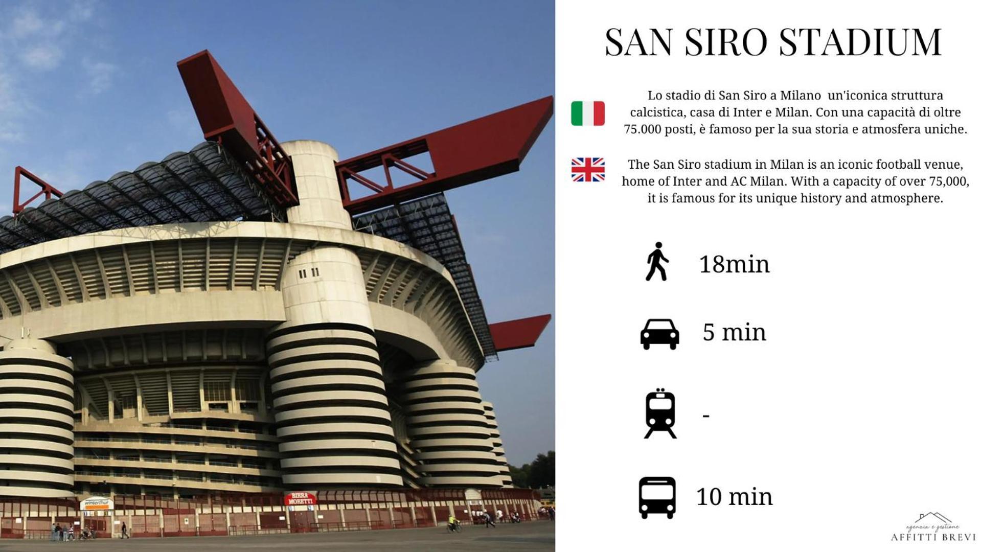 Sunny San Siro Stadio Apartment Milan Luaran gambar