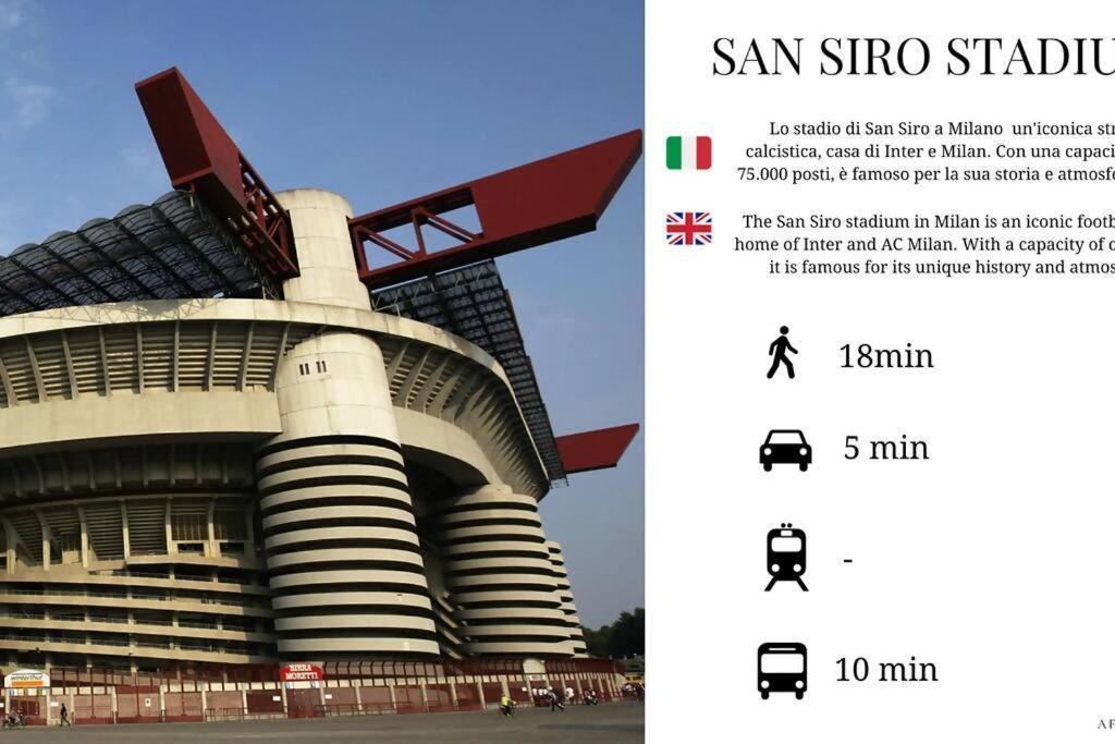 Sunny San Siro Stadio Apartment Milan Luaran gambar